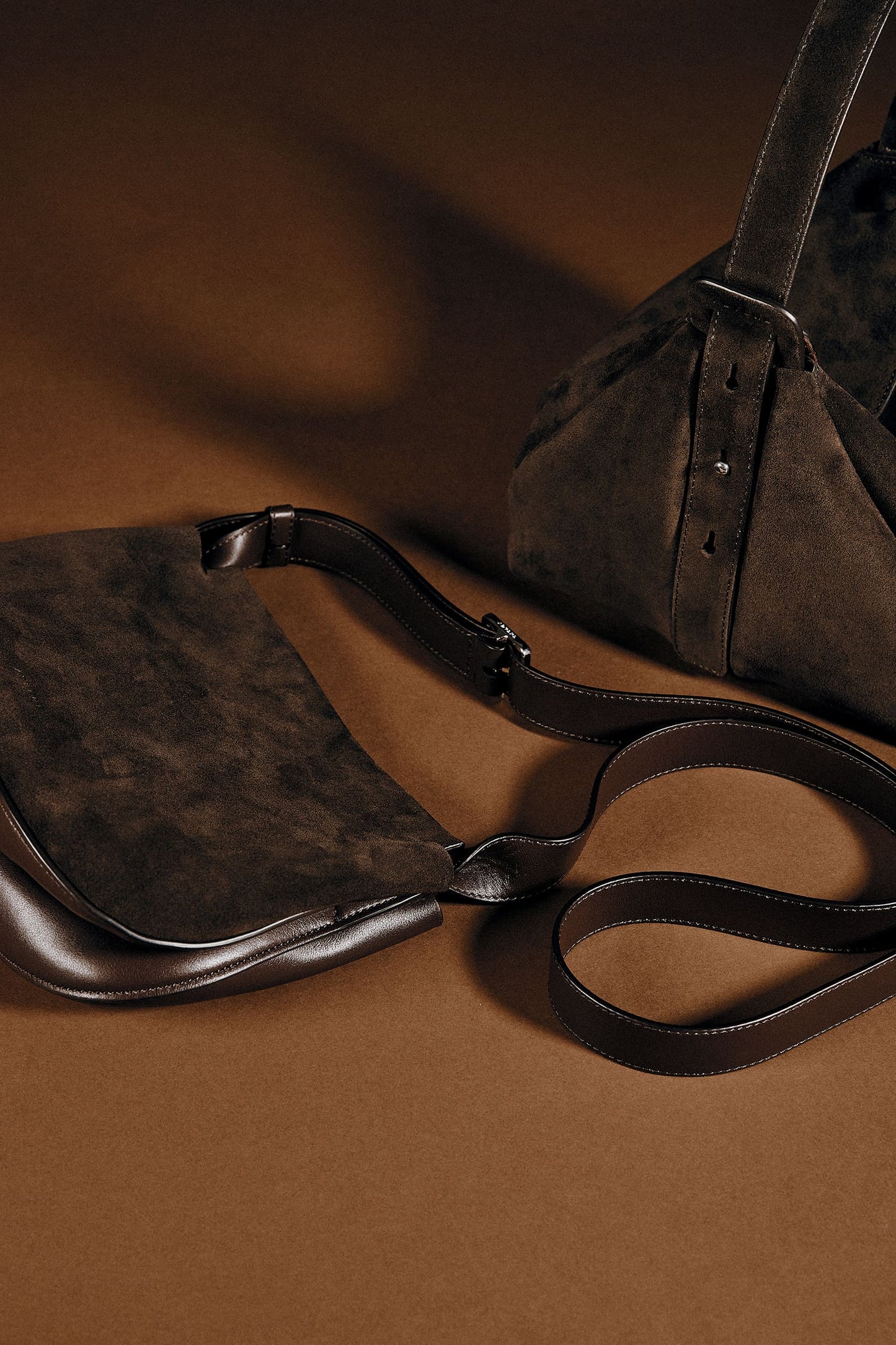 The Small Duet Crossbody | Chocolate